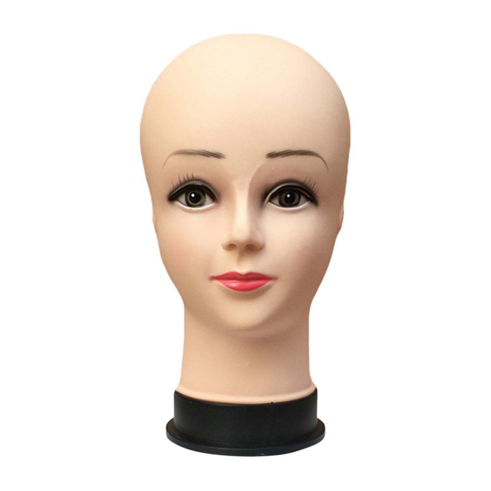 Poxzsfx Women's For Creative Foam Head For Fashion Display Purpose Lightweight Showcasing Hairpieces And Makeup .Suitable For In Salons Bald Mannequin Head For