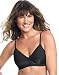 Barely There Women's Customflex Fit Lighly Lined Wirefree Bra,Black,Large