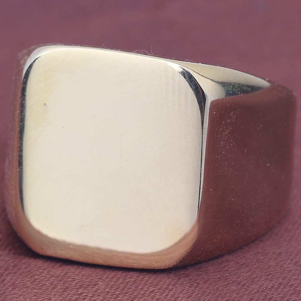 Jude Jewelers Stainless Steel Signet Ring Black Silver Gold Classical Cocktail Husband Father Valentine