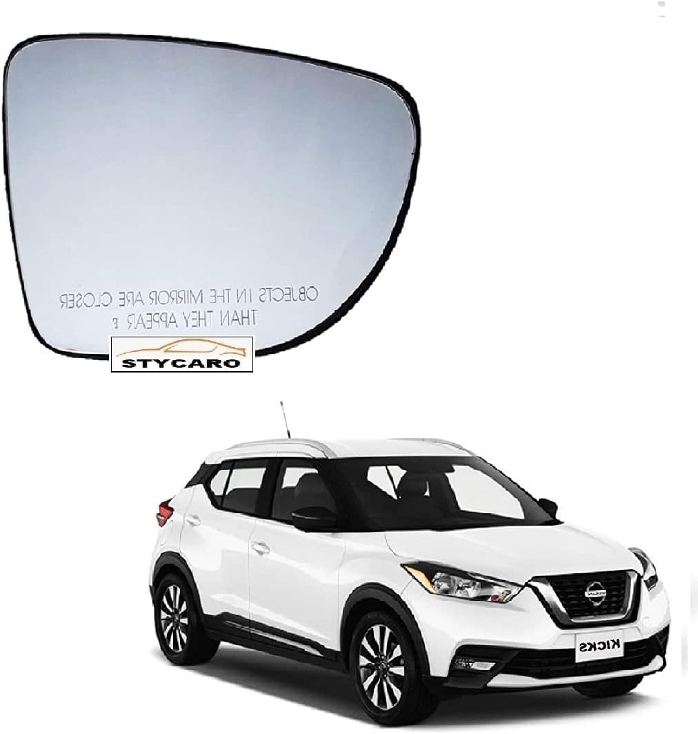 ovrm Side View Sub Mirror Glass Plate compatible with Nissan Kicks 2019-2023 Model (RIGHT DRIVER SIDE)