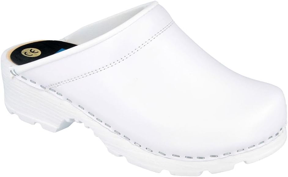 Vollsjo Men's Genuine Leather Wooden Clogs Made in EU