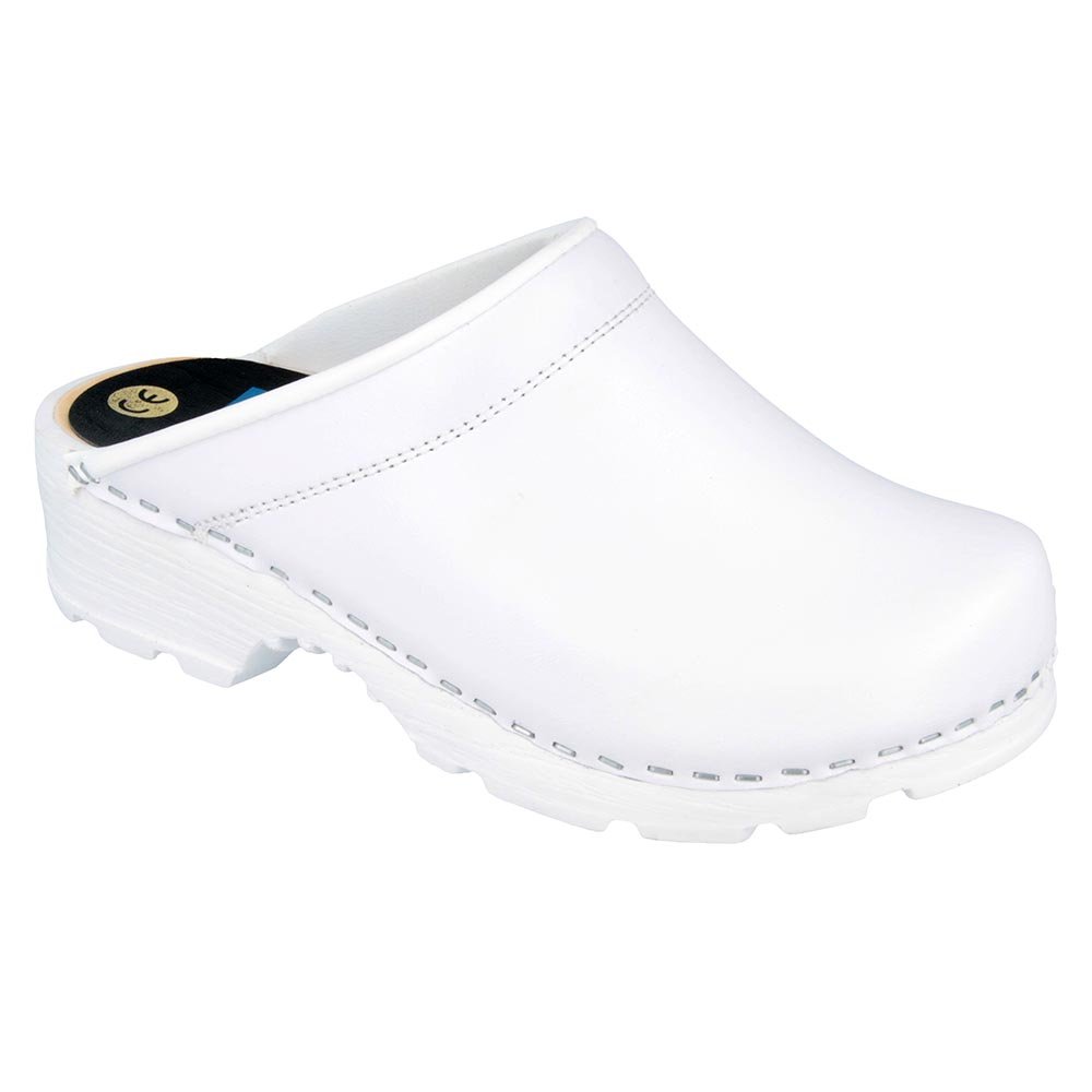 Vollsjo Men's Genuine Leather Wooden Clogs Made in EU