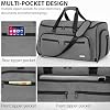 AKOZLIN Convertible Garment Bag for Travel 3 in 1 Carry On Garment Duffle Bag with Shoes Compartment Hanging Suitcase Suit Travel Storage Bags For Men Women Grey