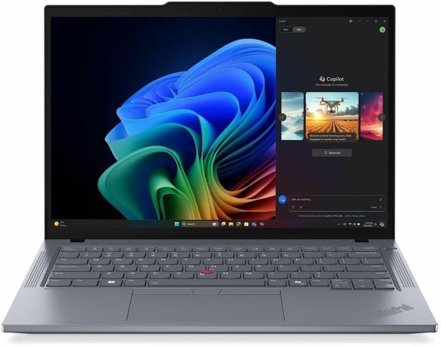 Lenovo ThinkPad T14 Gen 6 21QJ00CRUS 14" Copilot+ PC Notebook - WUXGA - AMD Ryzen AI 5 PRO 340-16 GB - 256 GB SSD - English Keyboard - Gray