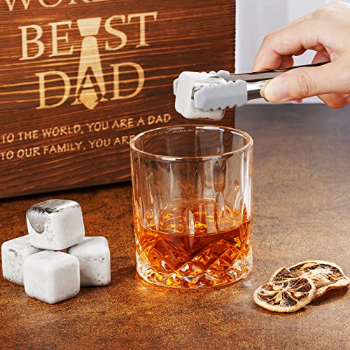 Oaksea-Birthday-Gifts-for-Men-Dad-from-Daughter-Son-Wife-Christmas-Stocking-Stuffers-Gifts-Stainless-Steel-Engraved-Worlds-Best-Dad-Whiskey-Stones-Glasses-Set-Cool-Bourbon-Set-Gifts-for-Him