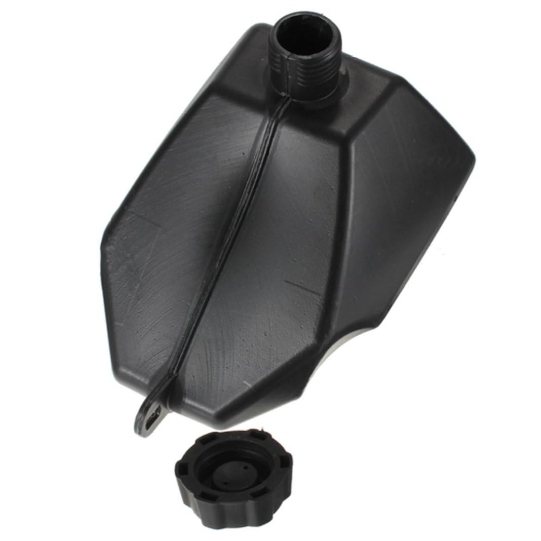 Hbbgdiy Black Plastic Fuel Tank With Cap For 50Cc 90Cc 110Cc Quad Atv Dirt Bike, Petrol Gas Tank Replacement For Off-Road Motorbike Oil Storage