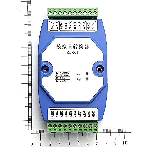 4-20ma to RS485 8-Channel Analog Input Acquisition Module 0-10V high Precision MODBUS-RTU - (Color: 4-20mA)