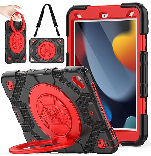 Coque iPad 8ème génération avec dragonne pour travailler et voyager en sécurité