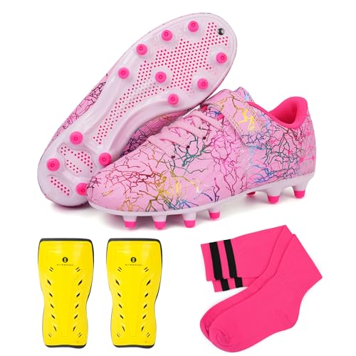 Broooman Soccer Cleats with Shin Guards