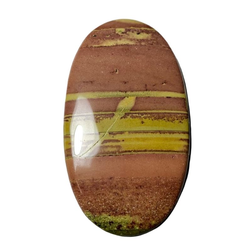 Jaspe impérial naturel ovale 71x40x6mm pour la création de pendentif