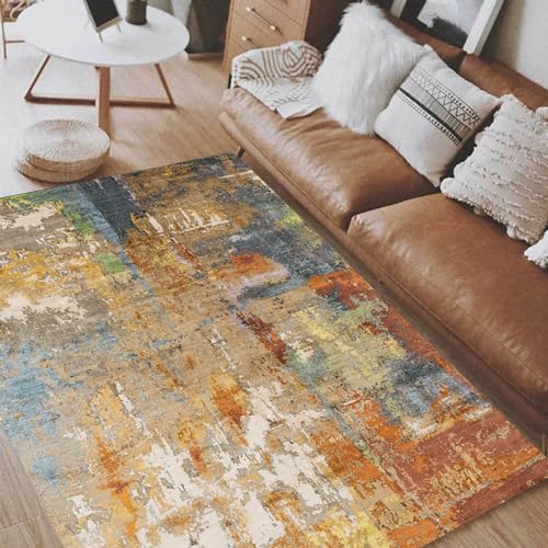 Tapis moderne abstrait lavable pour protéger les surfaces dures - 2
