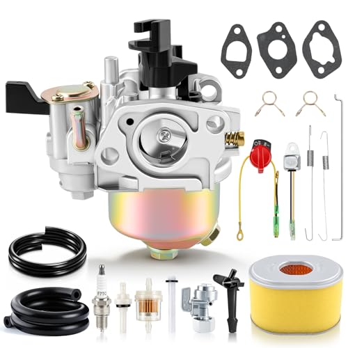 AUTOKAY GX160 GX200 Carburetor for Honda GX120 GX140 GX 160 GX168 GX200 5HP 5.5 HP 6.5 HP Engine for Go Karts Pressure Washers Water Pumps Generators Lawn Mowers with Air Filter Tune Up Kit