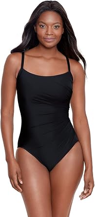 Miraclesuit Womens Swimwear Starr Underwire One Piece Swimsuit