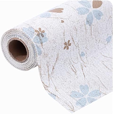 Ray Star Shelf Liner, Non Adhesive Floral Cabinet Liner for Pantry Refrigerator Drawer, Strong Grip Non Slip Waterproof Easy Trim, Durable Shelf Liners for Kitchen Cabinets Organization 12inX10FT