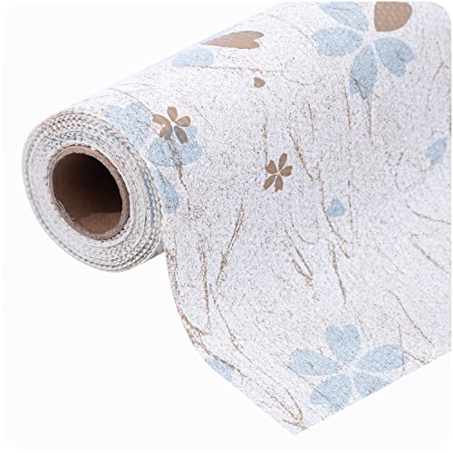 Ray Star Shelf Liner, Non Adhesive Floral Cabinet Liner For Pantry Refrigerator Drawer, Strong Grip Non Slip Waterproof Easy Trim, Durable Shelf Liners For Kitchen Cabinets Organization 12Inx10Ft #TOP12