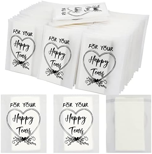 Amazon.com: 60 Packs Travel Size Wedding Tissues for Your Happy Tears ...