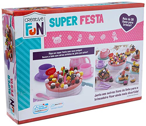 Creative Fun Super Festa Indicado para +3 Anos Colorido Multikids BR640