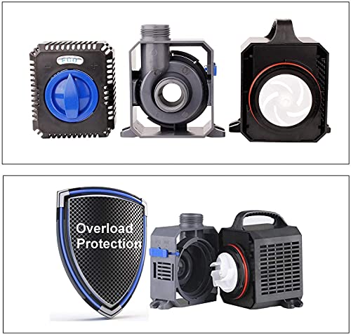 Everfarel Eco Pompa 5200 L/H Stagno Pompa Ruscello...