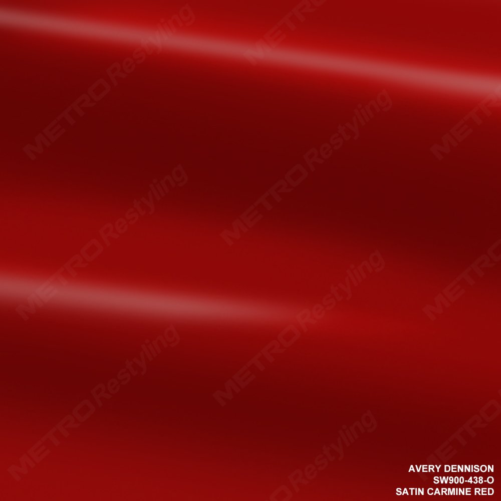 Avery SW900-438-O SATIN CARMINE RED 5ft x 2ft (10 Sq/ft) Supreme Vinyl Car Wrap Film