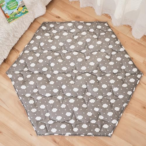 Hexagon Baby Play Mat for Floor,45
