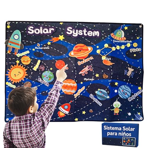 Sistema Solar para Niños con Figuras de Fieltro, Juguetes para Niños de 5 Años y 5 6 7 8 9, Planetario, Explora el Espacio, Planetas Sistema Solar – Juego Educativo | Pal&Ral Sistema Solar para Niños con Figuras de Fieltro, Juguetes para Niños de 5 Años y 5 6 7 8 9, Planetario, Explora el Espacio, Planetas Sistema Solar – Juego Educativo | Pal&Ral