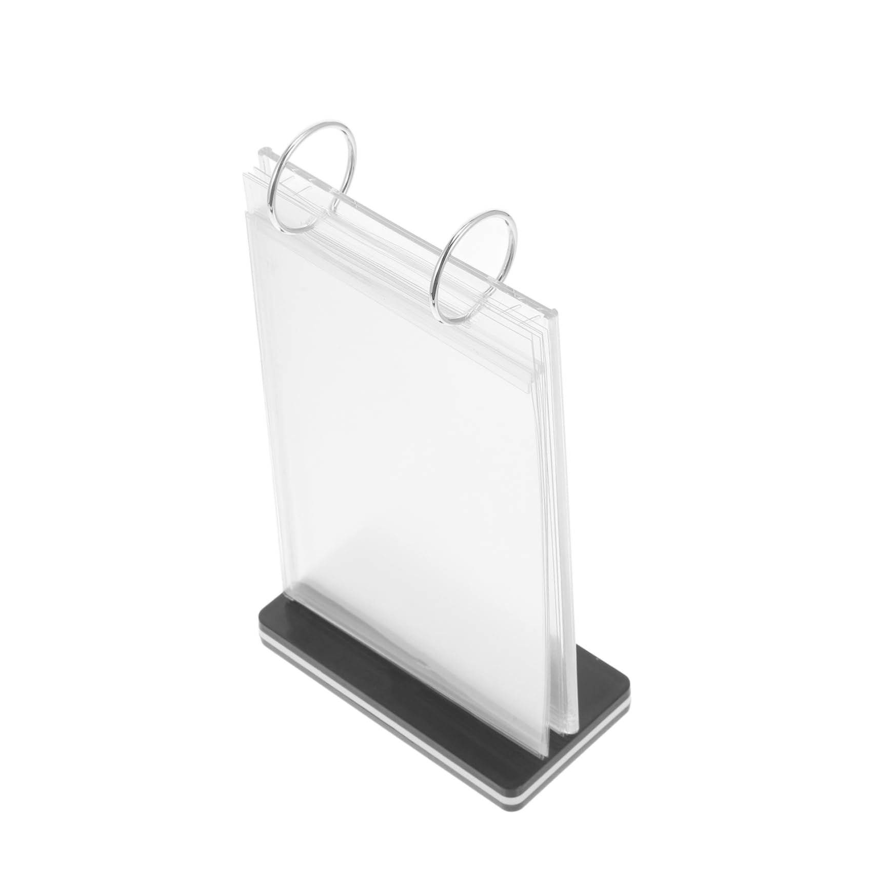 SHINEOFI 5piezas Soporte De Menú Vertical De Escritorio Exhibidor De Carteles Transparente Para Restaurantes Soporte Para Menú