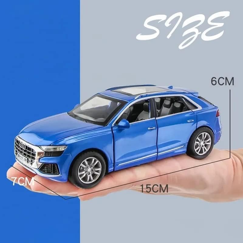Image of SPITEN Diecast 1:32 Audi Q8 Toy Car Scale Model,Pull Back Vehicles Alloy Simulation Supercar with Lights and Sound Also for Car Dashboard,Kids