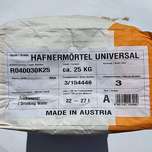 Foto von 1,28€/kg Rath Hafnermörtel Universal Schamottmörtel 25Kg