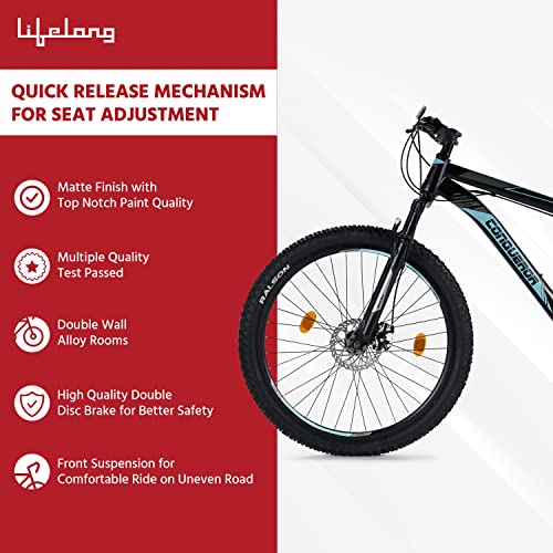 Lifelong Conqueror Freeride Shimano Gear Cycle,27.5T Steel MTB Unisex