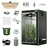 VIVOSUN GIY 2×2 Grow Tent Complete System, 2 x 2 ft. Grow Tent Kit Complete with VS1000 Led Grow Light, 4 Inch 190CFM…