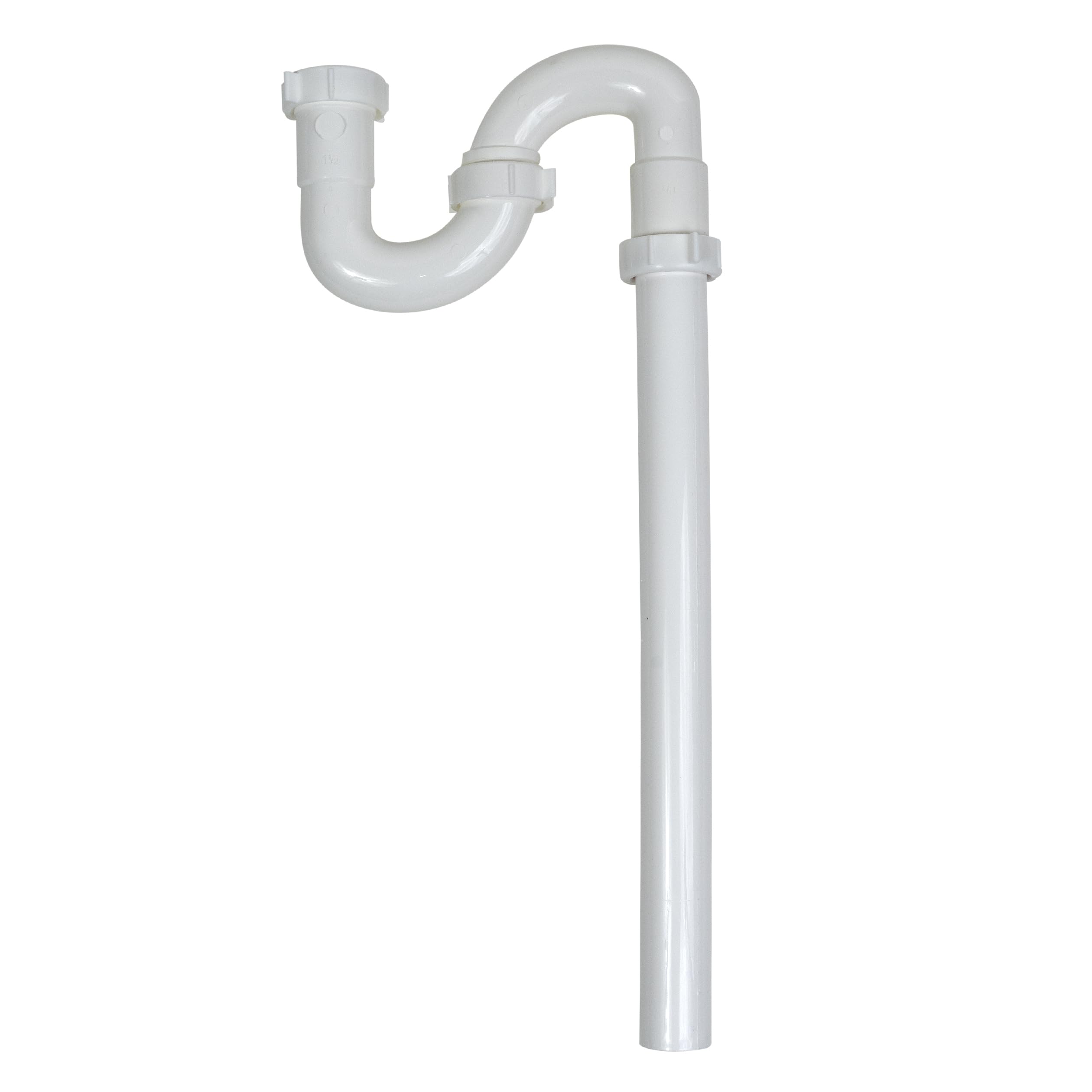 Keeney 700WK 1.25-in. or 1.5-in. x 20.5-in. S-Trap, White