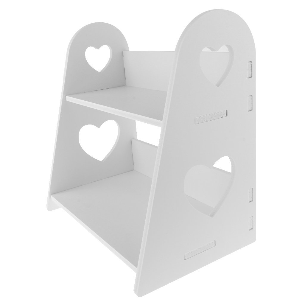 Desktop Bookshelf Organizer Tabletop Storage Shelf Rack for Home Office