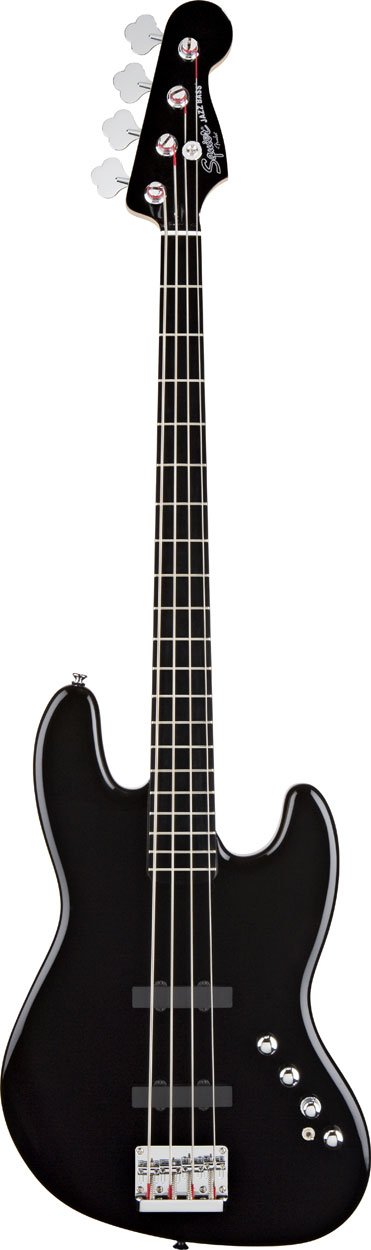 Squier by Fender Deluxe Active Jazz Bass IV String, Black : Amazon