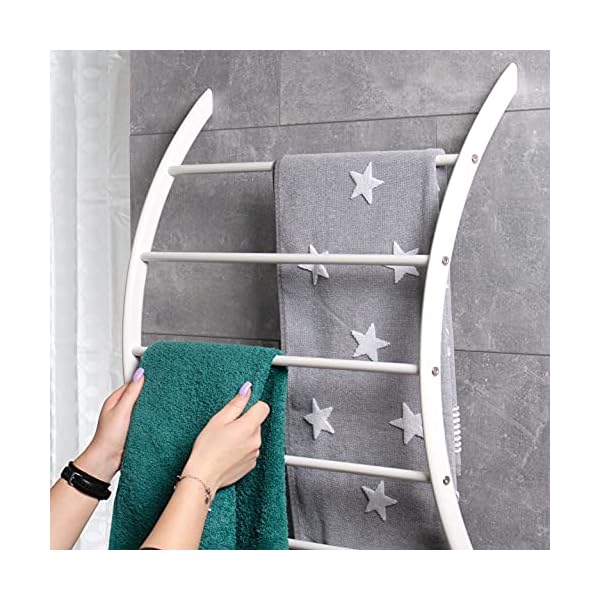 bremermann Wall-Mounted Towel Rail with 5 Rails - Image 4