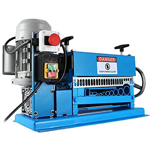 MOTORE POTENTE - Spelacavi monofase macchina 220 V - 50 Hz, potenza: 370 W. Con il pulsante ON / OFF accanto al motore puoi controllare facilmente la potenza se richiesto. L'azionamento può essere azionato anche manualmente con il volantino in dotazione