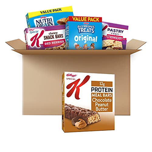 Kellogg's Bulk Snack Box, Variety Pack, 5 Delicious Flavors, Snack Care Package