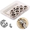 CESFONJER 2 Set Drill Stop, 16 Pcs 3-16mm Drill Bit Depth Stop Collar Ring Positioner Spacing Ring Positioner Locator Woodworking Drill Bit With Hex Wrench - View #5