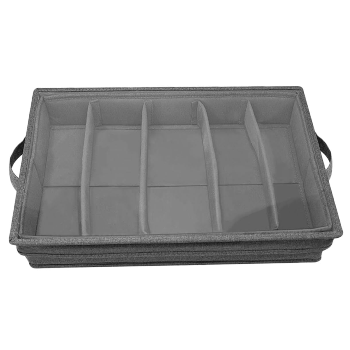 Boîte de Rangement Multi Couvercle Transparent Organisateur de Couverts PP Épais Boîte Portable pour Ustensiles de Cuisine Compartiments Séparés pour Fourchettes Couteaux et