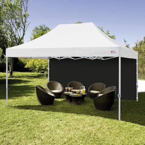 Image of MASTERCANOPY 10x15 Pop Up Canopy Sidewall Only 1-Pack Black