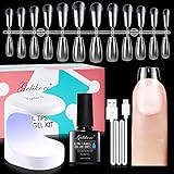 【240 Soft Gel Nageltips】Gelike ec nagelspitzen bestehen aus dem neuesten Harz Weichgel anstelle des traditionellen billigen acryl ABS materials, sie ist langlebig und sehr gut duktilität kein falte. Sie bei ordnungsgemäßem betrieb halten 4 wochen.