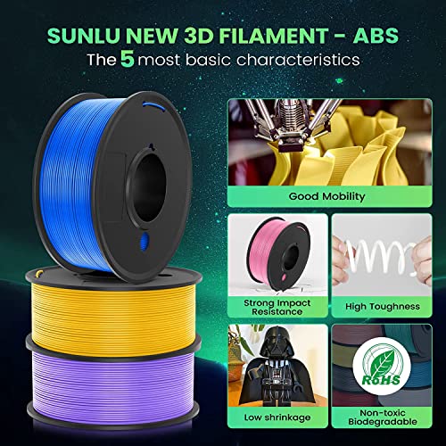 Filamento ABS Multicolor SUNLU 1.75mm 0.23kg 3D - Fernando Cortés