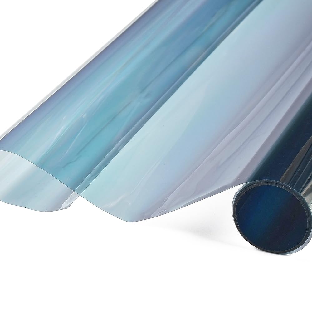 XhuangTech Film teinté pour fenêtre de voiture - 75 % VLT caméléon bleu rose - 99 % anti UV - Rejet de la chaleur - Film solaire teinté pour pare-brise/fenêtre latérale (0,75 x 3 m)