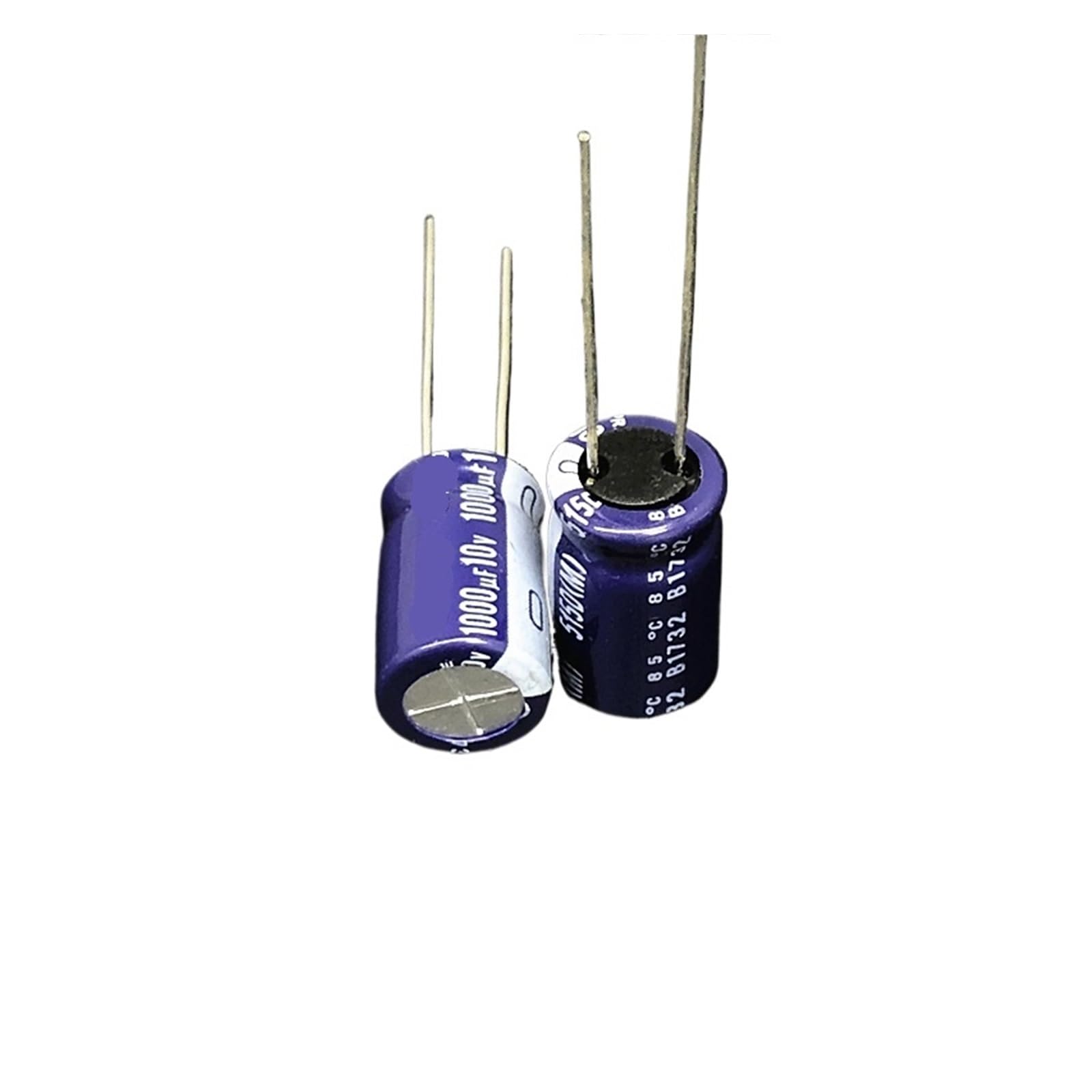 ICXLPMC 5Pcs 1000uF 10V 515D Series 10x16mm 10V1000uF Capacitor Aluminum Electrolytic Capacitor