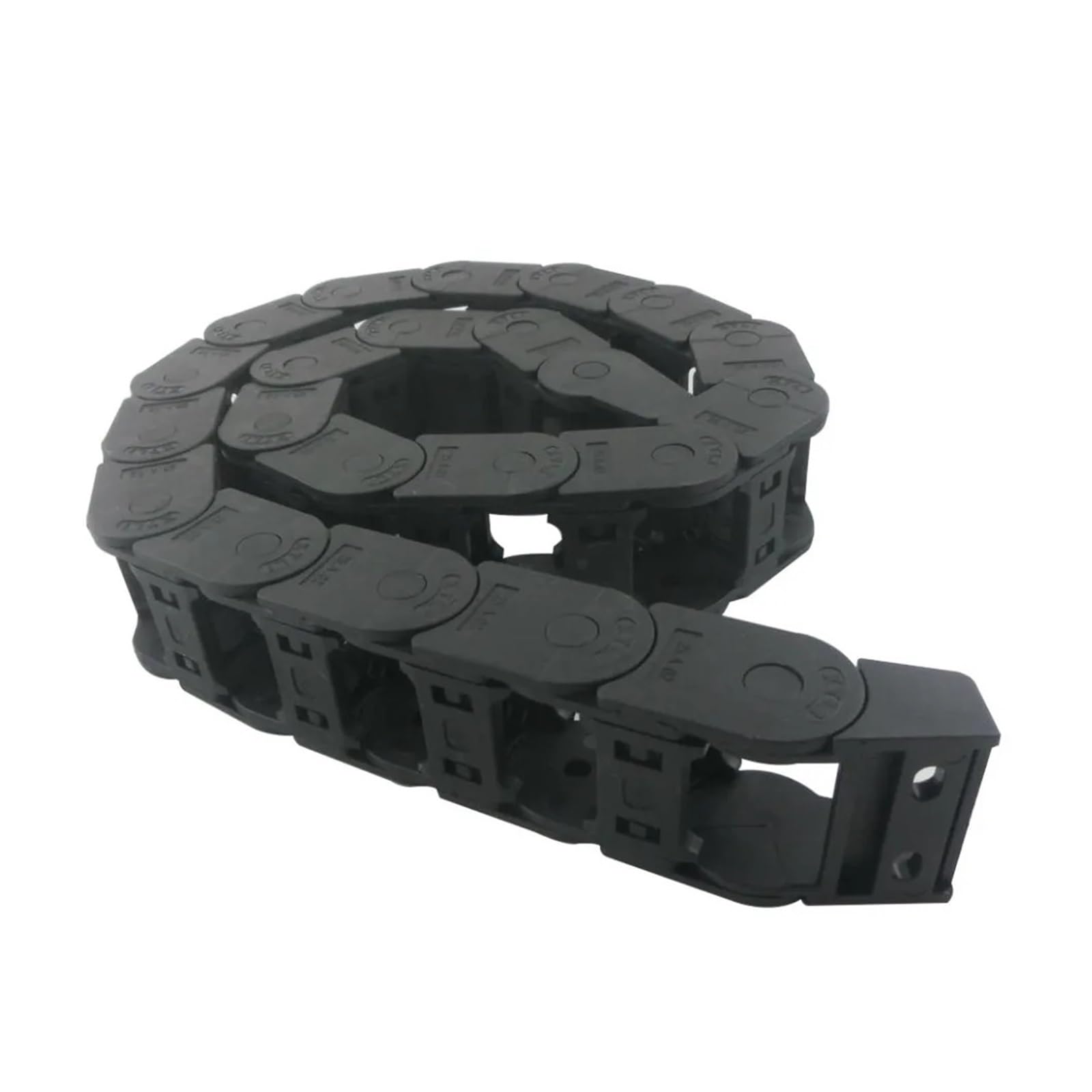 Equipos industriales Cadenas de transmisión 25 x 38 mm Tamaño Interno 1,05 M Longitud Cadena de Arrastre de Cable de Nailon Reforzado con plástico Cadenas de transmisión