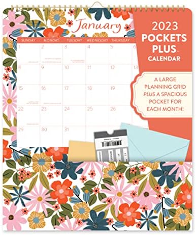Amazon.com: 2023 Wall Calendar, Spiral Desk Calendar, Monthly Pocket  Calendar 2023 and Stylish Wall Planner - Secret Garden : Office Products