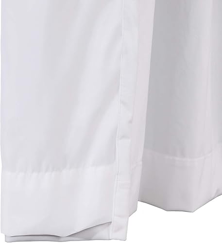 Miniatura 4 de ChadMade Cortinas de terciopelo de 108 pulgadas de largo, 2 paneles de 52 pulgadas de ancho x 108 pulgadas de largo, color blanco nieve, bolsillo