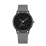 Silicone Strap Analog Watch for Men with Round Dial Stylish