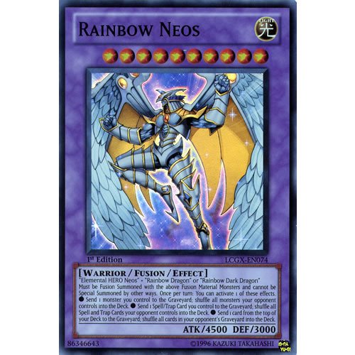 Yugioh Lcgx En074 Unlimited Ed Rainbow Neos Super Rare Card