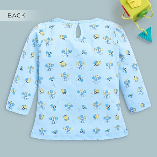 Image of LuvLap Baby Girls 100% Cotton Full Sleeve Girls Top, Pack of 02