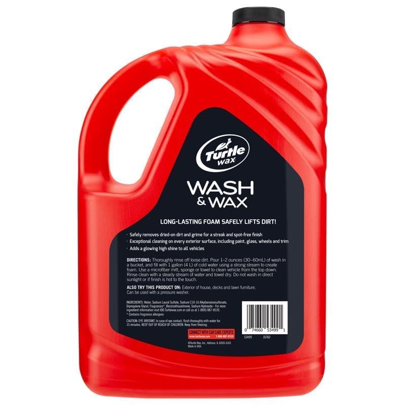 Turtle Wax Car Wash/Wax 1 gal. - Case of: 4;4
